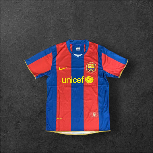 2007-2008 FC Barcelona Lionel Messi - Home Jersey